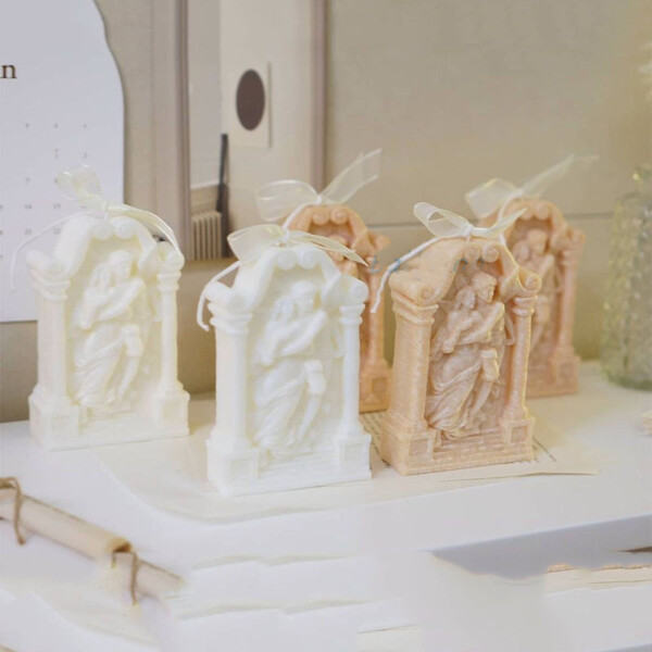 Product image for  Ancient Greek Couple Angel Aromatherapy Gypsum Candle Chocolate Baking Cake Decorating Silicone Mold Home Décor 4