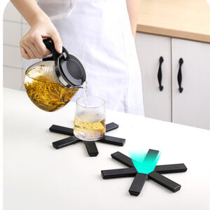 Product image for  Foldable Pan Mat Sturdy Heat Resistant ABS Heat-insulated Anti-slip Anti-scald Pot Placemat For Kitchen Insulation Pads Kitchen & Dining 15
