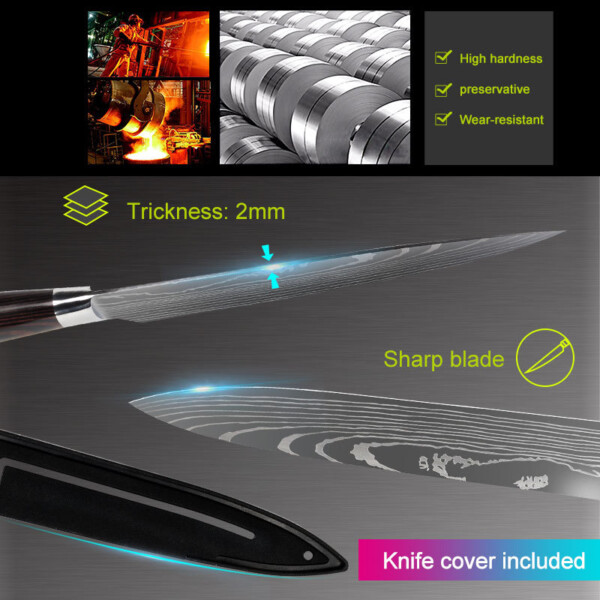 Product image for  Chef Knives Kitchen Knives Cleaver Slicing Knives Kitchen & Dining 5