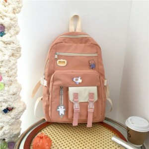 Product image for  Campus SmallAnd Cute Girl Student Color Matching Backpack Japanese Vintage School Bag Backpacks 10