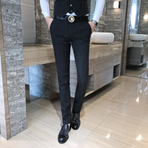 Product image for  Striped men’s vest and jacket trousers Men's Clothing 13