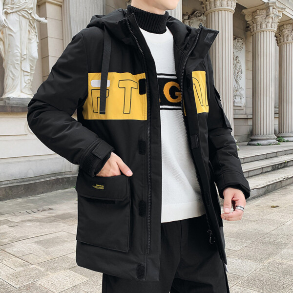 Product image for  Casual loose mid-length cotton coat Men's Clothing 5