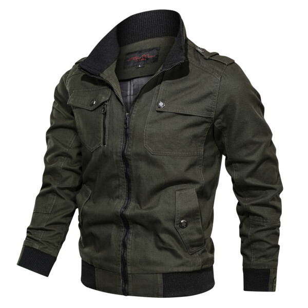 Product image for  Solid color jacket stand collar jacket men Men's Clothing 12