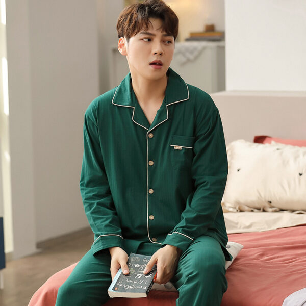 Product image for  Simple Cotton Long-Sleeved Men’s Homewear Men's Clothing 7