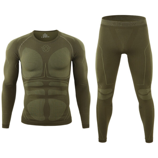 Product image for  Outdoor Sports Thermal Underwear Cycling Clothes Breathable Wicking Suit Men Men's Clothing 8
