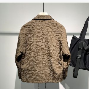 Product image for  Simple Fashion Polo Collar Loose New Long-sleeved Coat Men's Clothing 21