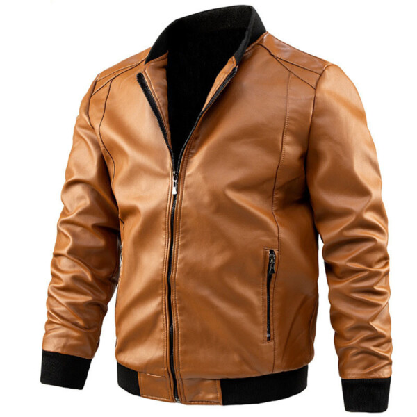 Product image for  Men’s Spring And Autumn Korean Casual Leather Jacket Men's Clothing 10