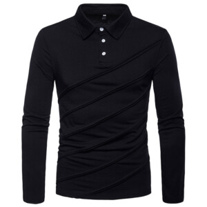 Product image for  Stitching Men’s Bottoming Shirt Men's Clothing 11
