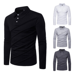 Product image for  Stitching Men’s Bottoming Shirt Men's Clothing 9
