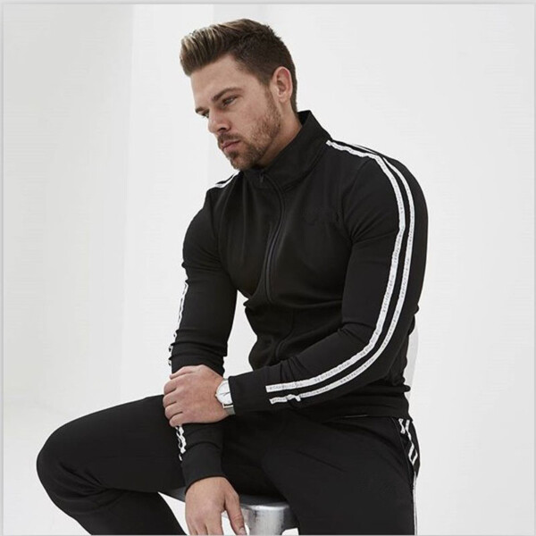 Product image for  European and American Sports Stripes Two-Piece Suit Men's Clothing 7