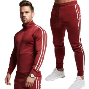 Product image for  European and American Sports Stripes Two-Piece Suit Men's Clothing 10