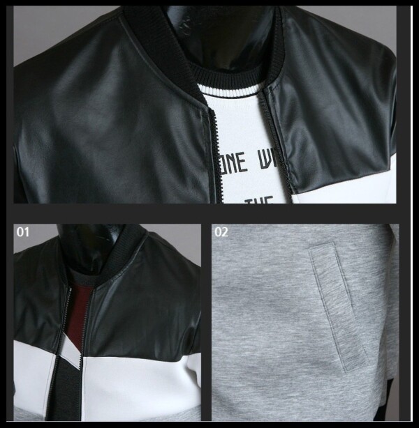 Product image for  Men’s Casual Fashion Patchwork Long-sleeved Jacket Men's Clothing 7