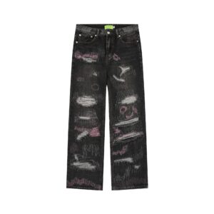 Product image for  Men’s New Straight Jeans With Holes Men's Clothing 13