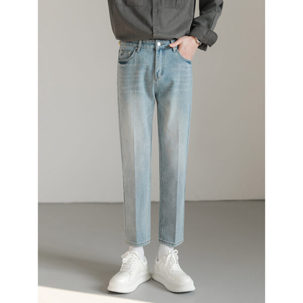 Product image for  Versatile Casual Small Leg Cropped Jeans For Men Men's Clothing 6