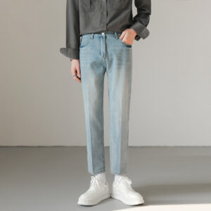 Product image for  Versatile Casual Small Leg Cropped Jeans For Men Men's Clothing 9