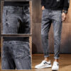 Product image for  American Hip hop Trendy Brand Color Graffiti Jeans For Men And Women Men's Clothing 16