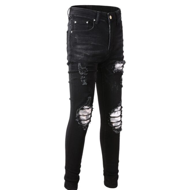 Product image for  Printed Pleated Patch Men’s Jeans Men's Clothing 7