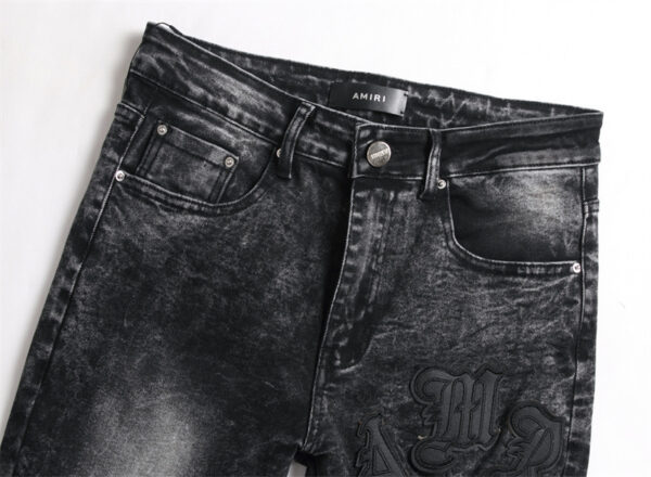 Product image for  Punk Men’s Jeans Hole Embroidery Five-pointed Star Men's Clothing 11