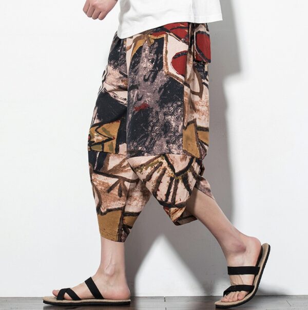 Product image for  Chinese style retro large size Nepalese pants Thai personality wild elephant pants Men's Clothing 9