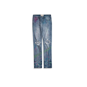 Product image for  Slim-fit Zippered Trousers With Holes In The Hem Of The Same Style For Men And Women Men's Clothing 12