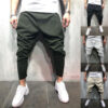 Product image for  Lace-up casual pants solid color jogging pants Men's Clothing 20