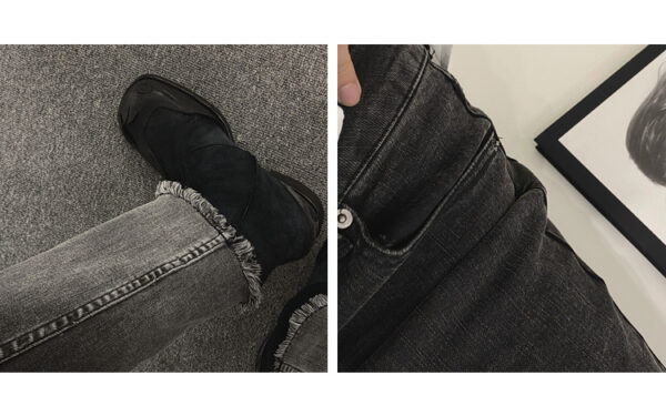Product image for  Men’s Slim-fit Small Feet Black-grey Tie-dye Jeans Men's Clothing 10