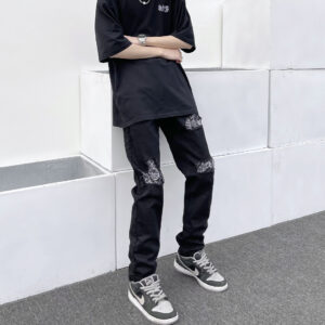 Product image for  American Vintage Cashew Flower Jeans High Street Men's Clothing 12