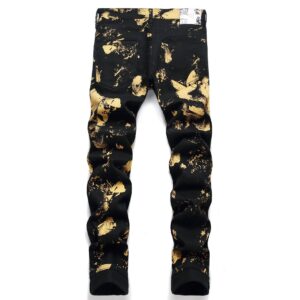 Product image for  Street Mid Waist Casual Men’s Jeans Digital Printing Trousers Men's Clothing 13