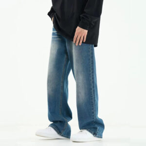 Product image for  Loose Oversize Straight Washed Jeans Men's Clothing 11
