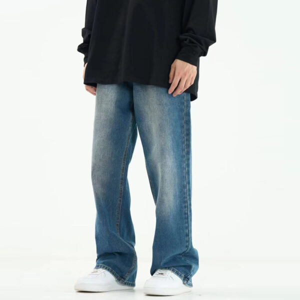 Product image for  Loose Oversize Straight Washed Jeans Men's Clothing 4