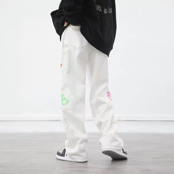 Product image for  Straight Loose Casual Multi-pocket Daddy Pants Men's Clothing 8