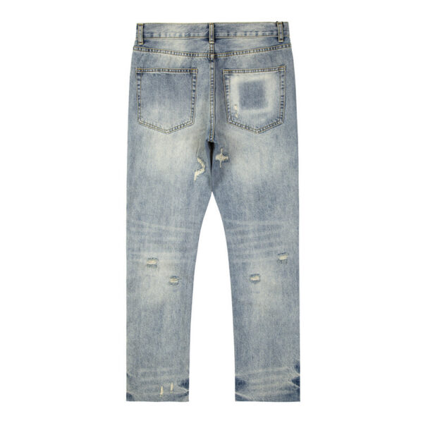 Product image for  High Street Fashion Brand Washed Worn Jeans Men's Clothing 10