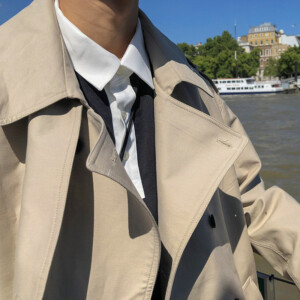 Product image for  Men Handsome Windbreaker Autumn Winter Korean Fashion Coat Men's Clothing 17