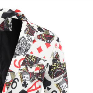 Product image for  Fashion Printed Suit Jacket Men’s Casual Suit Men's Clothing 14