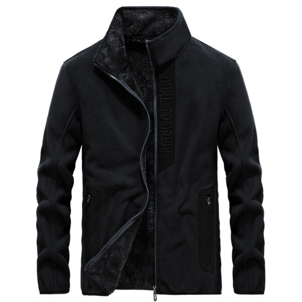 Product image for  Polar Fleece Casual All-Match Fleece Plus Fleece Jacket Men's Clothing 5