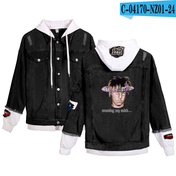 Product image for  American Hip-Hop Male Singer Fashionable Denim Jacket Men's Clothing 6
