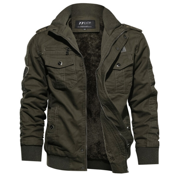 Product image for  Work Jacket Windproof Stand-Up Jacket Flight Suit Men's Clothing 6