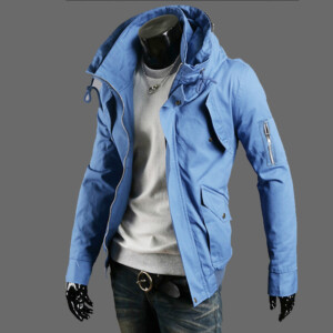 Product image for  Men’s all-match solid color tooling jacket Men's Clothing 11