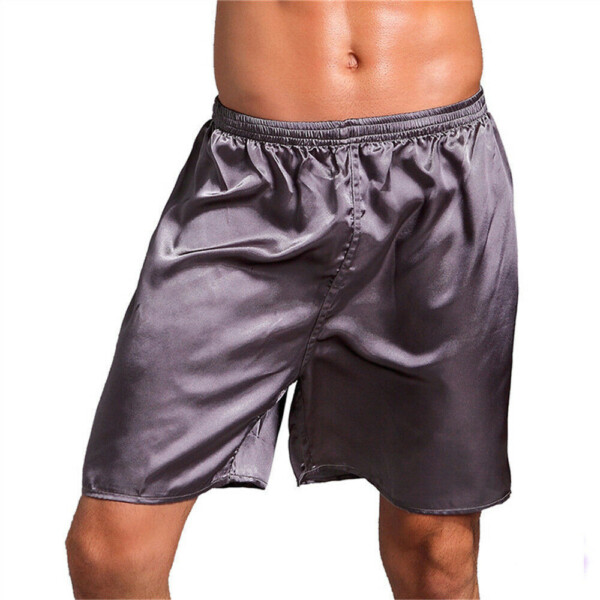 Product image for  Men’s Thin Faux Silk Home Shorts Men's Clothing 8