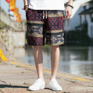 Product image for  Casual Pants Plus Size Men’s Pants Youth Lace-up Shorts Straight Five-point Pants Men's Clothing 23