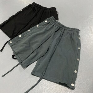 Product image for  Buttoned drawstring cotton shorts Men's Clothing 16