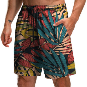 Product image for  Summer New Leaf Series 3D Printed Shorts Loose Beach Pants Fashion Casual Shorts Men Men's Clothing 21