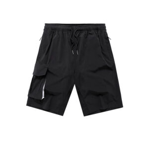 Product image for  Quick-dry Breathale Solid Thin Cool Elastic Waist Men Pants Zipper Pocket Sports Light Shorts Men's Clothing 12