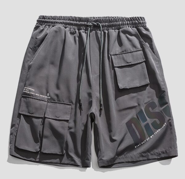 Product image for  Summer Overalls Shorts Mens Reflective Colorful Five Point Pants Men's Clothing 4