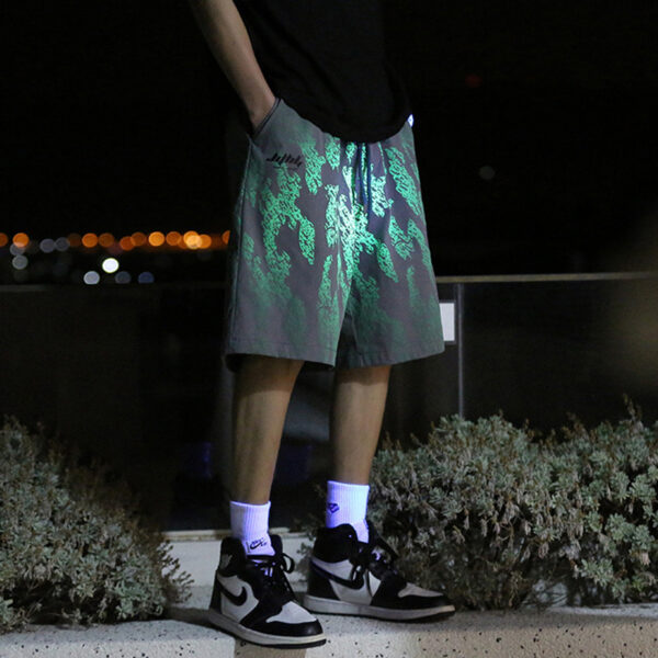 Product image for  Luminous Full Print Loose Trendy Shorts Men Men's Clothing 4