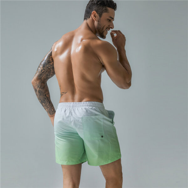 Product image for  Men’s Gradient Five Points Waterproof Plus Size Beach Pants Men's Clothing 5