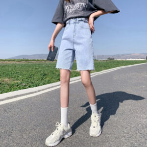 Product image for  Women’s Loose Thin High Waist Straight Wide Leg Pants Men's Clothing 17