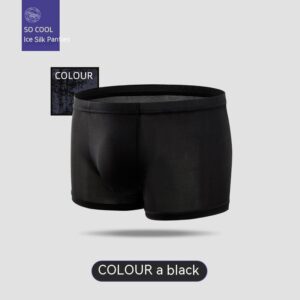 Product image for  Men’s Ice Silk Panties Shorts Solid Color Boxers Men's Clothing 18