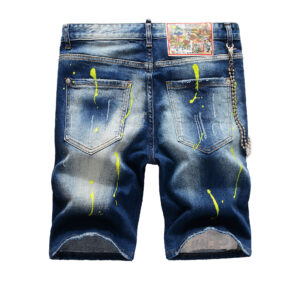 Product image for  Men’s Summer Paint Dot Hole Patch Shorts Men's Clothing 19