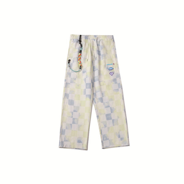Product image for  Men’s And Women’s Loose Straight Plaid Gradient Casual Trousers Men's Clothing 9